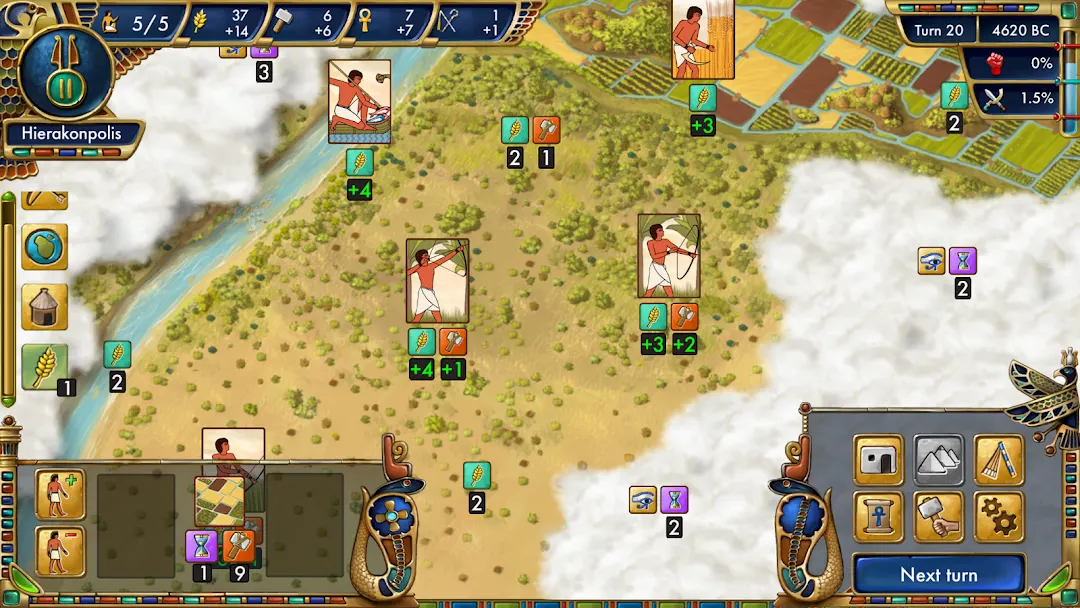 Predynastic Egypt: primeira captura de ecrã publicada na ficha da Google Play